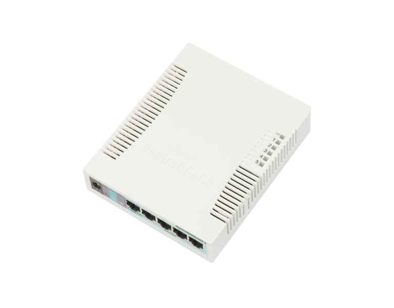 MikroTik RB260GS 5x Gigabit Ethernet Smart Switch, SFP cage, SwOS