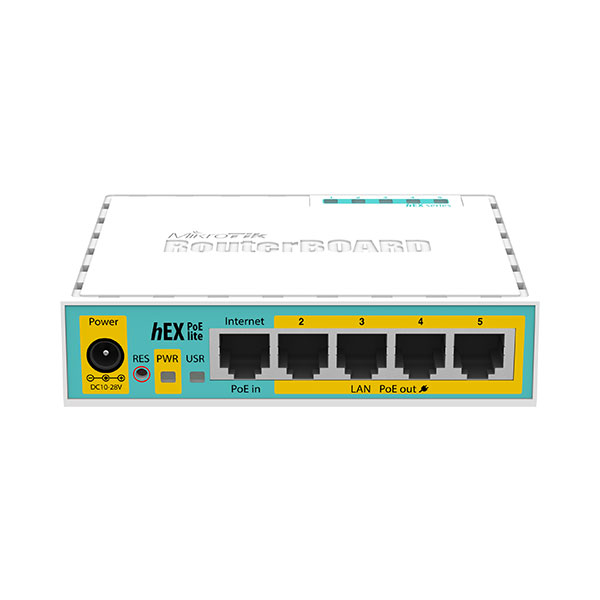 MikroTik RB750UPr2 hEX PoE lite, USB, 650MHz CPU, 64MB RAM, RouterOS L4