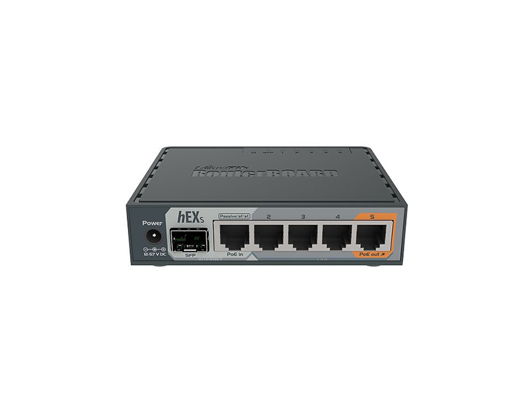 MikroTik RB760iGS hEX S 5xGLAN, 880MHz, 256MB, SFP, RouterOS L4