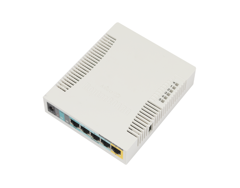 MikroTik RB951Ui-2HnD 600MHz, 128MB RAM, 5xLAN, 2.4GHz, RouterOS L4