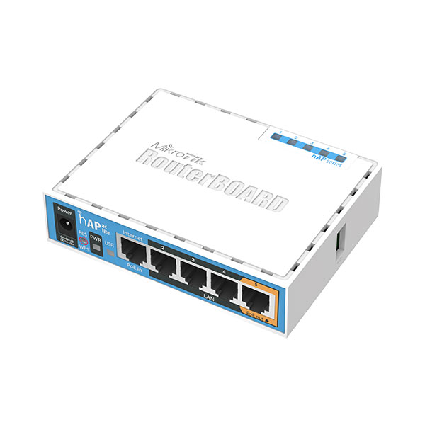 MikroTik RB952Ui-5ac2nD, hAP ac lite, 5x LAN, 2.4+5GHz, USB, RouterOS L4
