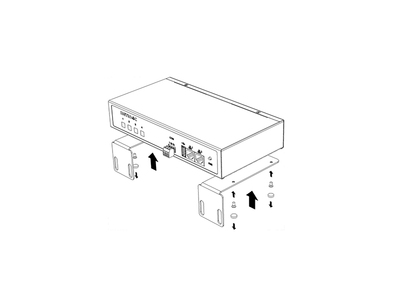 Netio RM3 4C Vertical Metal brackets