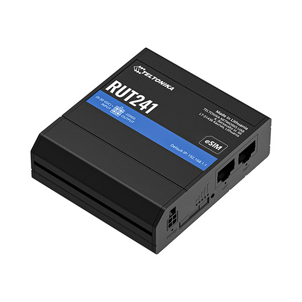 Teltonika RUT241-ESIM Industrial 4G ESIM™ Router