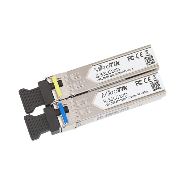 MikroTik S-3553LC20D Pair of SFP transceivers 1.25G Single Mode