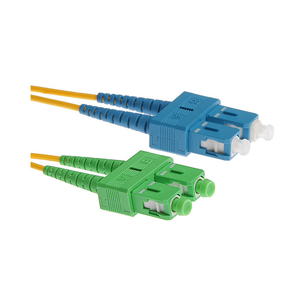 Masterlan SCapc/SCupc-DSM.9/125-02 Fiber Optic Patch Cable, SCapc-SCupc, SM, 2m