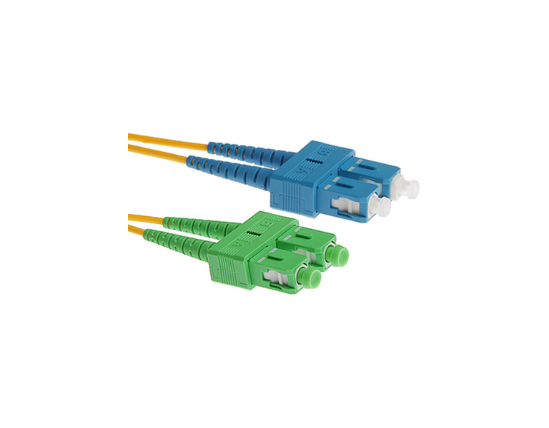 Masterlan SCapc/SCupc-DSM.9/125-02 Fiber Optic Patch Cable, SCapc-SCupc, SM, 2m