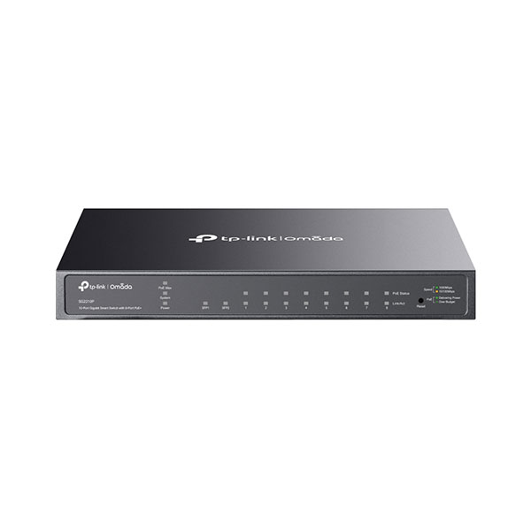 TP-LINK SG2210P V5.2 JetStream 8-Port Gigabit Smart PoE+ Switch with 2 SFP Slots