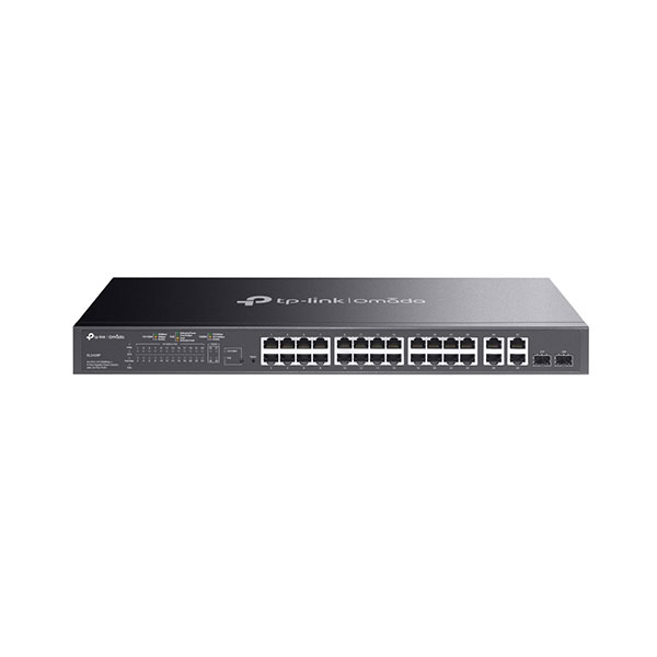 TP-LINK SL2428P V6.2 Omada 24-Port 10/100Mbps + 4-Port Gigabit Smart Switch with 24-Port PoE+