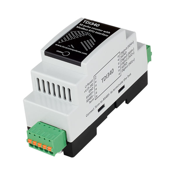 Teracom TDI340 S0 pulse counter with MODBUS RTU interface