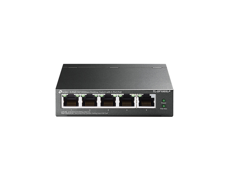 TP-LINK TL-SF1005LP V3 5-Port 10/100Mbps Desktop Switch with 4-Port PoE