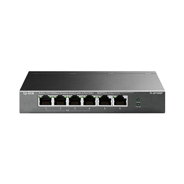 TP-LINK TL-SF1006P V4 6-Port 10/100Mbps Desktop Switch with 4-Port PoE+