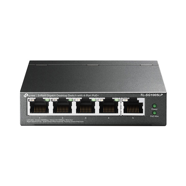 TP-LINK TL-SG1005LP V3 5-Port Gigabit Desktop Switch with 4-Port PoE+