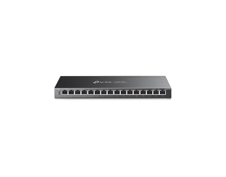 TP-LINK TL-SG116P V1 16-Port Gigabit Desktop Switch with 16-Port PoE+