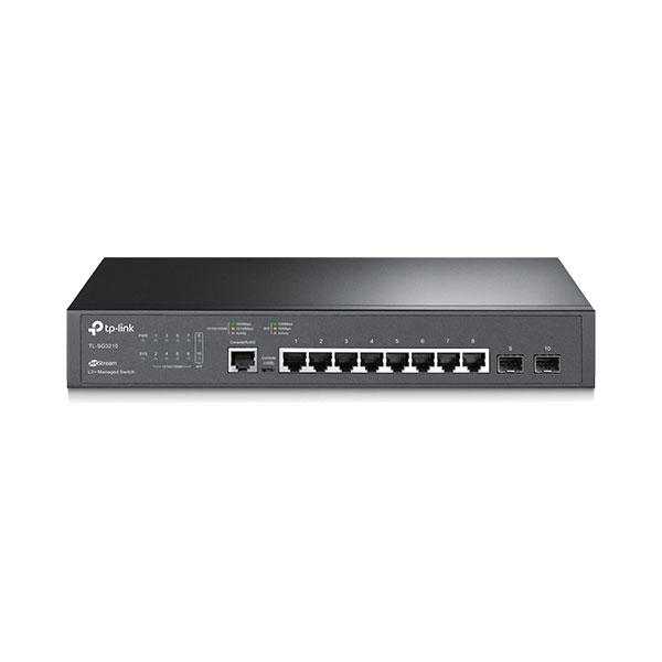 TP-LINK TL-SG3210 V3.2 8-Port Gigabit L2+ Managed Switch with 2 SFP Slots