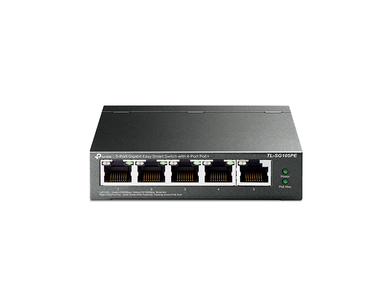TP-LINK TL-SG105PE V2 5-Port Gigabit Easy Smart Switch with 4-Port PoE+