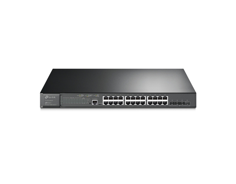 TP-LINK TL-SG3428XMP V3.2 24-Port Gigabit and 4-Port 10GE SFP+ L2+ Managed Switch with 24-Port PoE+
