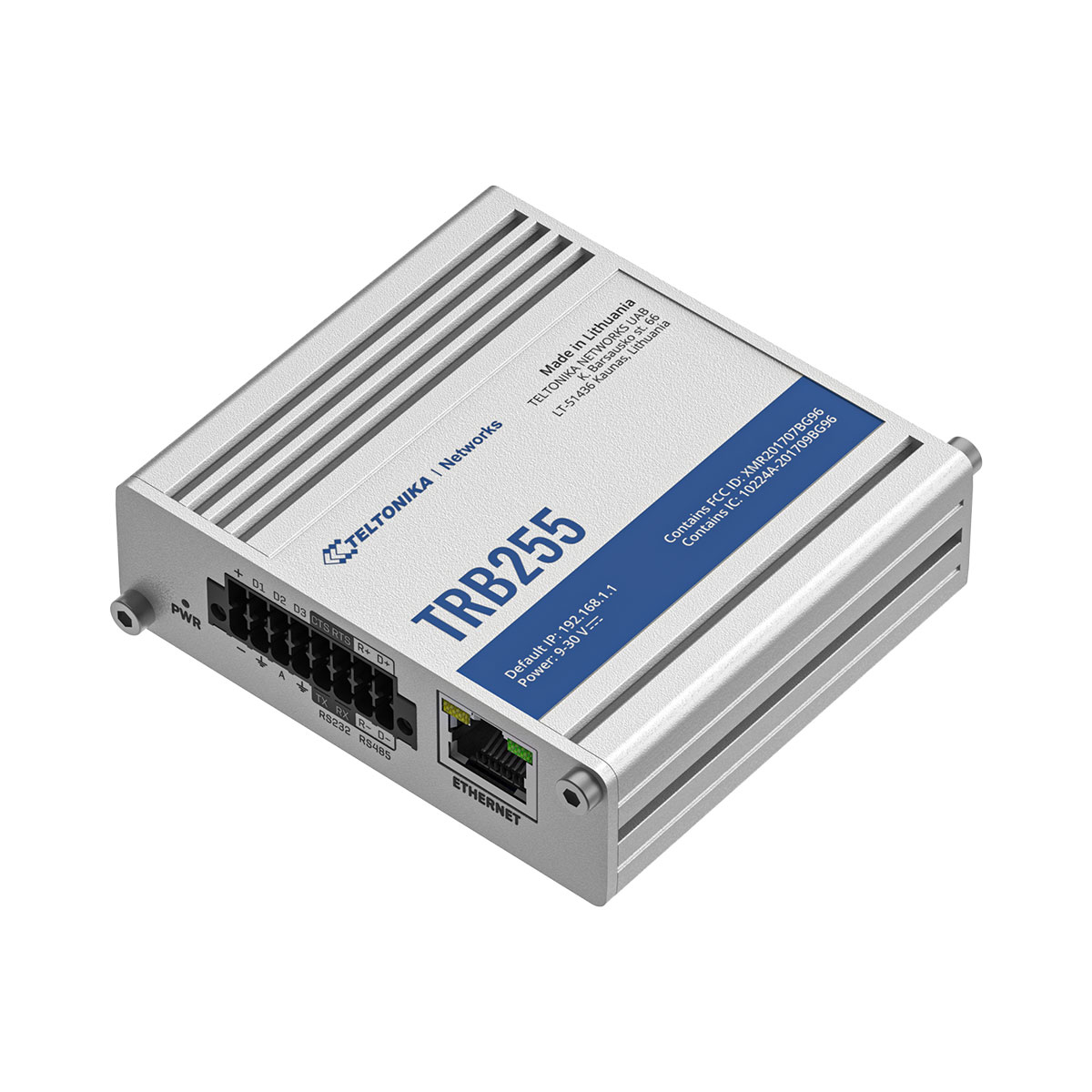 Teltonika TRB255 LTE Cat M1/NB-IoT/EGPRS Gateway Teltonika TRB255 LTE Cat M1/NB-IoT/EGPRS Gateway
