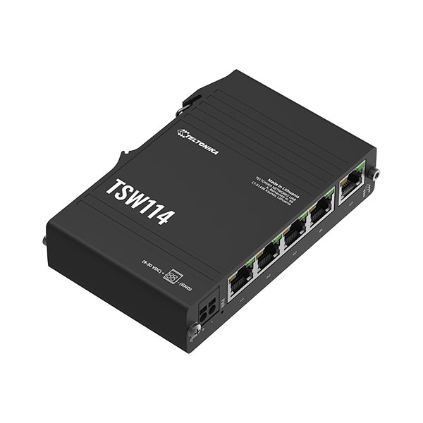 Teltonika TSW114 Gigabit Din Rail Ethernet Switch