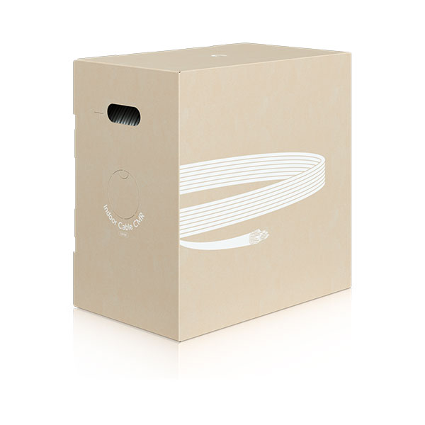 Ubiquiti UACC-CABLE-C6A-CMR, UniFi Indoor Cable, CAT6A, CMR, Unshielded, White