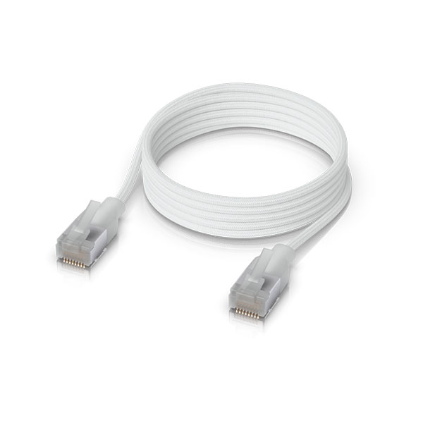 Ubiquiti UACC-Cable-Patch-EL-C6A-1M-W, UniFi Premium Patch Cable, Length 1m, White
