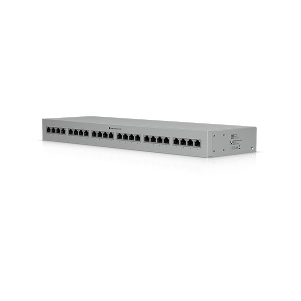 Ubiquiti UACC-ETH-SP-PANEL-24, Rack Mount Ethernet Surge Protection up to 10 GBE, POE++, 20KA per Port