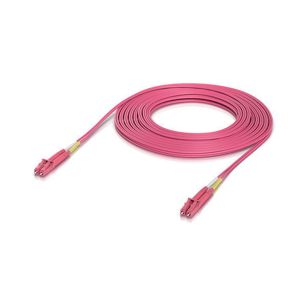Ubiquiti UACC-OFC-M2-LULU-10M, OM4 Duplex LC UPC Fiber Patch Cable, 10M