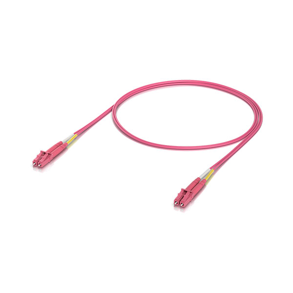 Ubiquiti UACC-OFC-M2-LULU-1M-50, OM4 Duplex LC UPC Fiber Patch Cable, 1M (50-Pack)