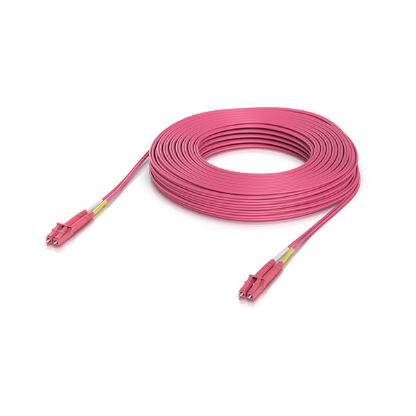 Ubiquiti UACC-OFC-M2-LULU-30M, OM4 Duplex LC UPC Fiber Patch Cable, 30M