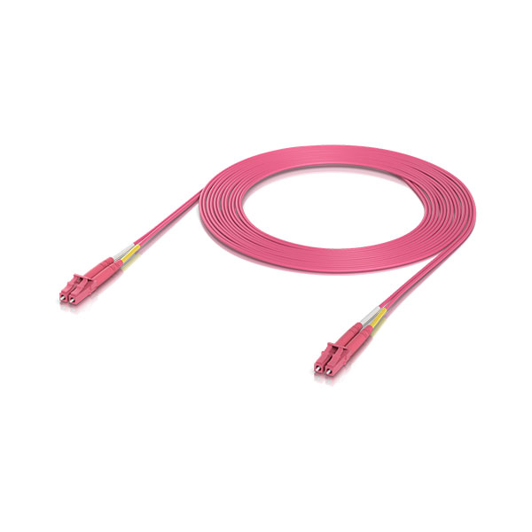 Ubiquiti UACC-OFC-M2-LULU-3M, OM4 Duplex LC UPC Fiber Patch Cable, 3M