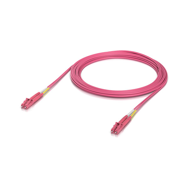 Ubiquiti UACC-OFC-M2-LULU-5M, OM4 Duplex LC UPC Fiber Patch Cable, 5M