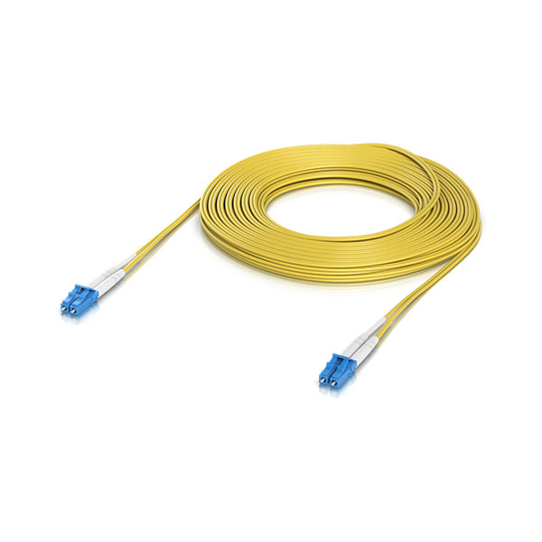 Ubiquiti UACC-OFC-S2-LULU-15M, OS2 Duplex LC UPC Fiber Patch Cable, 15m