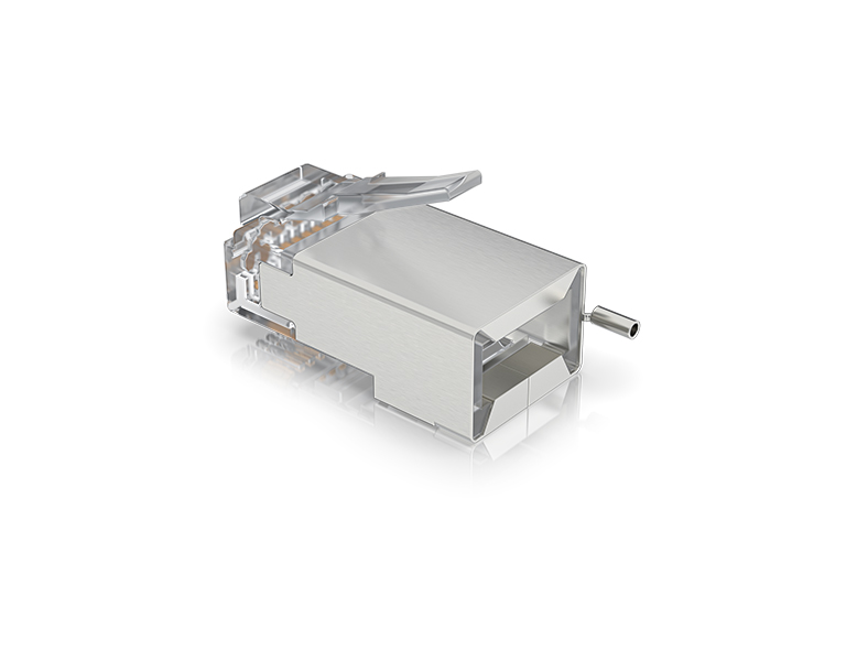 Ubiquiti UISP-CONNECTOR-SHD STP RJ45, Cat5, 8p8c, wire, pleated, AWG24