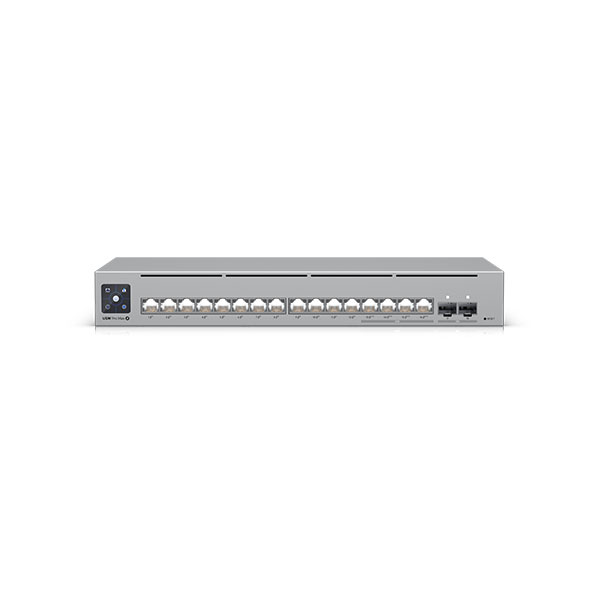 Ubiquiti USW-PRO-MAX-16-POE, a 16-port, L3 Etherlighting Switch with 2.5 GbE, POE++ output