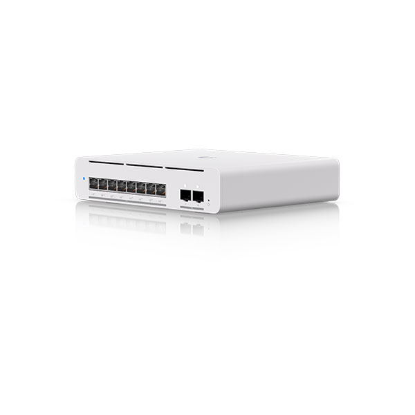 Ubiquiti USW-Pro-XG-8-PoE, Etherlighting PoE++ Switch, Layer 3, 8x10 GbE, 2x10G SFP+ Ports (155W)