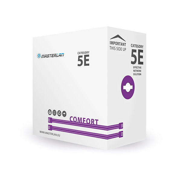 Masterlan UTP5E24LS-MSC Comfort UTP wire cable Cat5e, LSOH, 24AWG, 305m
