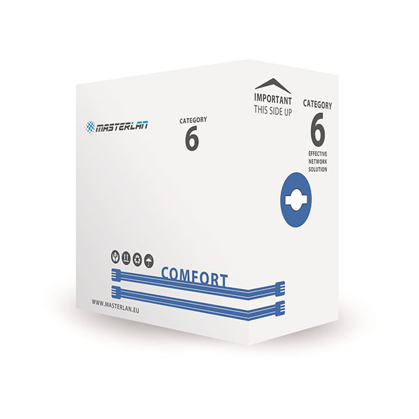 Masterlan UTP623-MSC-M Comfort UTP wire cable Cat6, 23AWG by meter