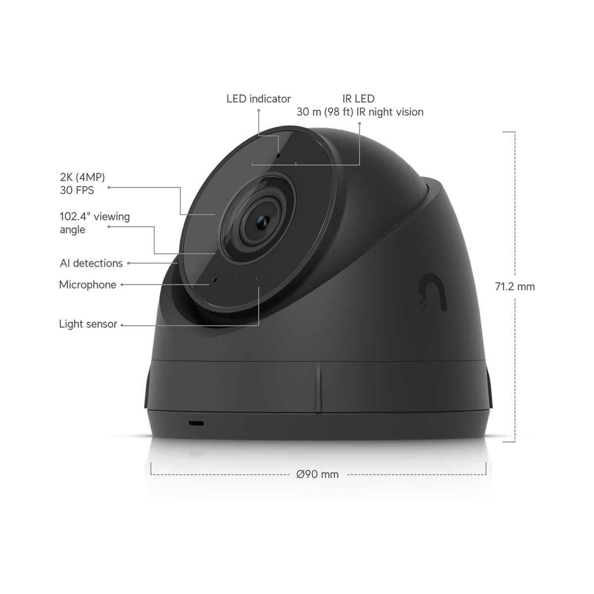 Ubiquiti UVC-G5-Turret-Ultra-B - UniFi Video Camera G5 Turret Ultra, Black Ubiquiti UVC-G5-Turret-Ultra-B - UniFi Video Camera G5 Turret Ultra, Black