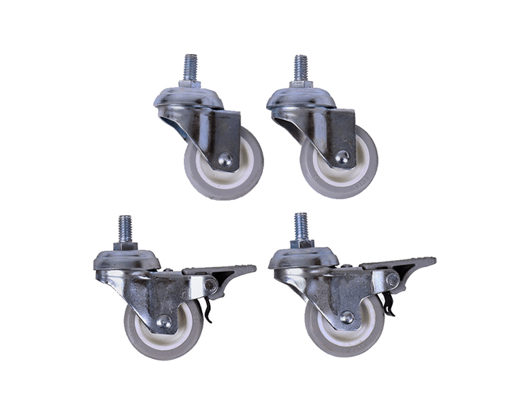 Mirsan TKR5020 Caster Set 4pcs (2+2 with breaks) (M10) for wall mounting rack