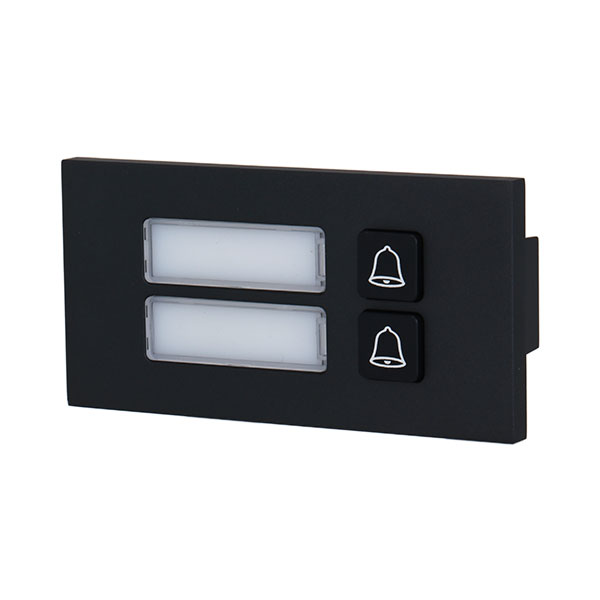 Dahua VTO4202FB-MB2 Two-Button module for 2-Wire IP modular apartment door station, Black