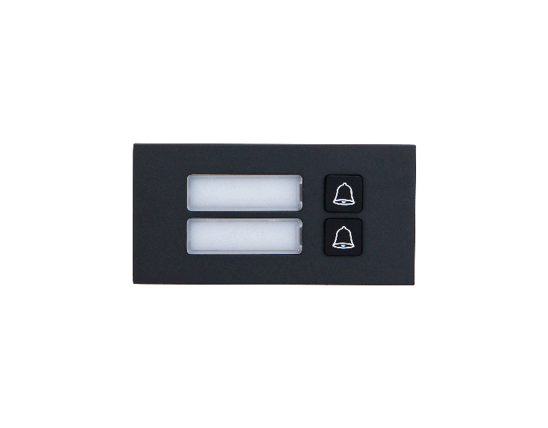 Dahua VTO4202FB-MB2 Two-Button module for 2-Wire IP modular apartment door station, Black