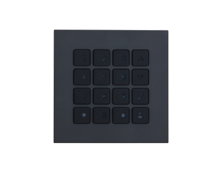 Dahua VTO4202FB-MK Keyboard Module For 2-Wire IP Modular Apartment Door Station Black