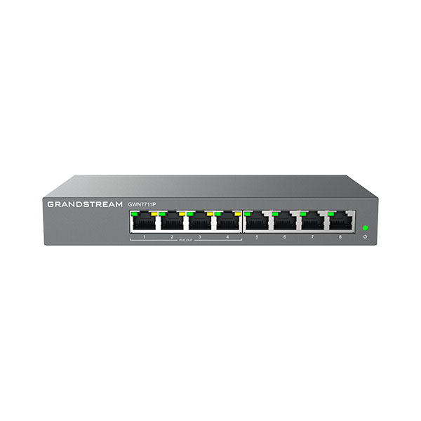 Grandstream GWN7711P 8-Port Gigabit L2-Lite Managed PoE Switch