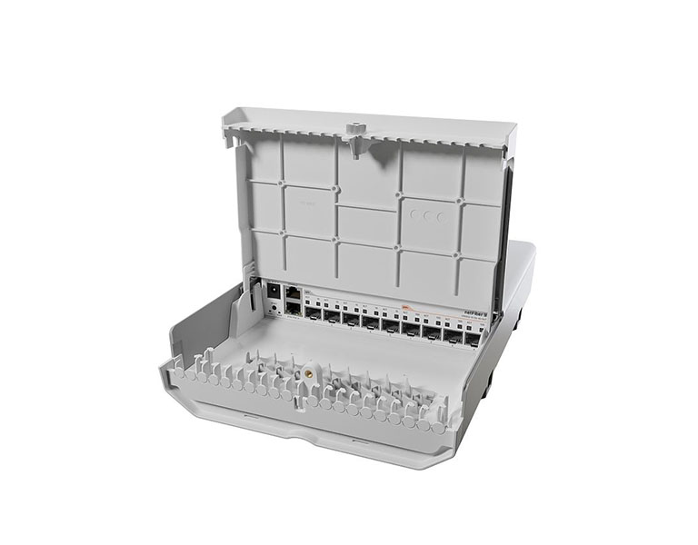 MikroTik CRS310-1G-5S-4S+OUT, netFiber 9, SFP, SFP+, Gigabit Ethernet, RouterOS L5