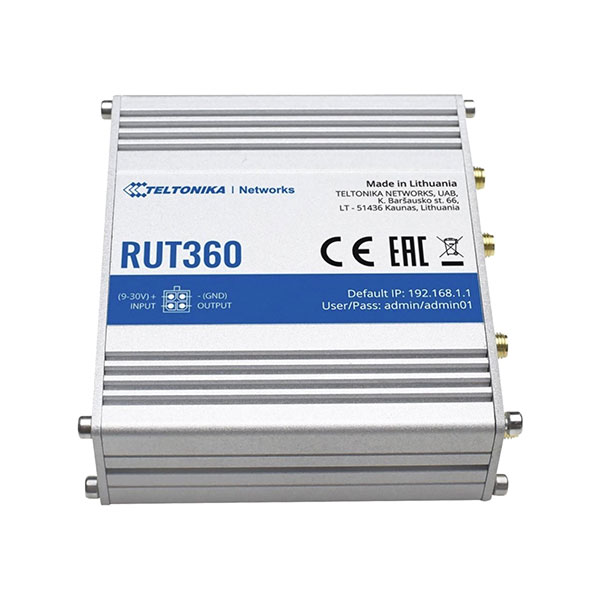 Teltonika RUT360 LTE Cat6 Industrial Cellular Router